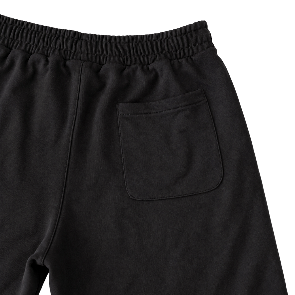 Load image into Gallery viewer, BLACK COTTON SWEATSHORTS