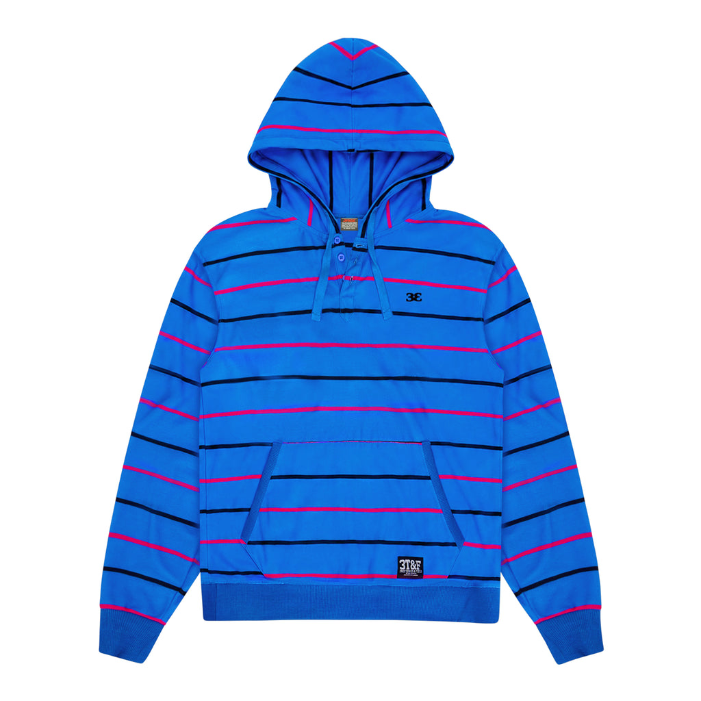 Load image into Gallery viewer, STRIPED POLO HOODIE
