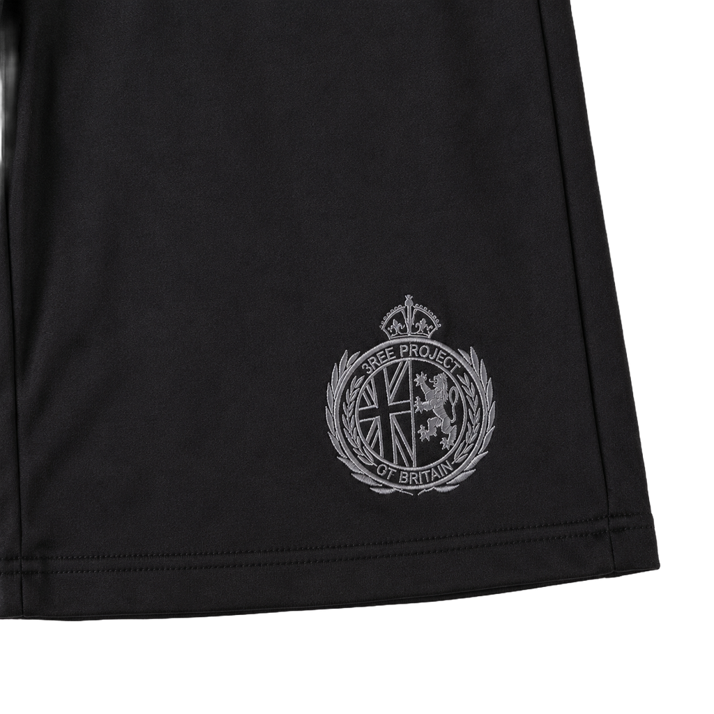 Load image into Gallery viewer, BLACK COTTON SWEATSHORTS
