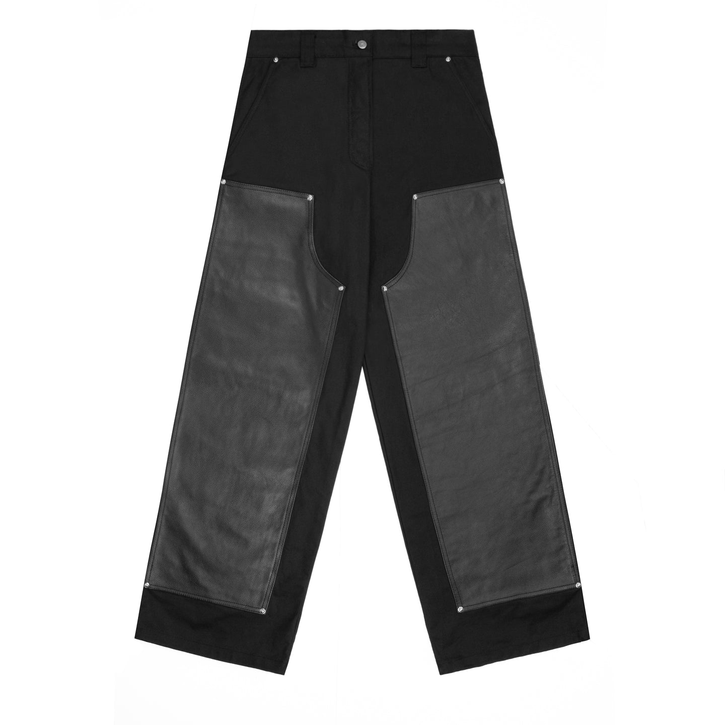 LEATHER KNEE CARPENTER PANTS