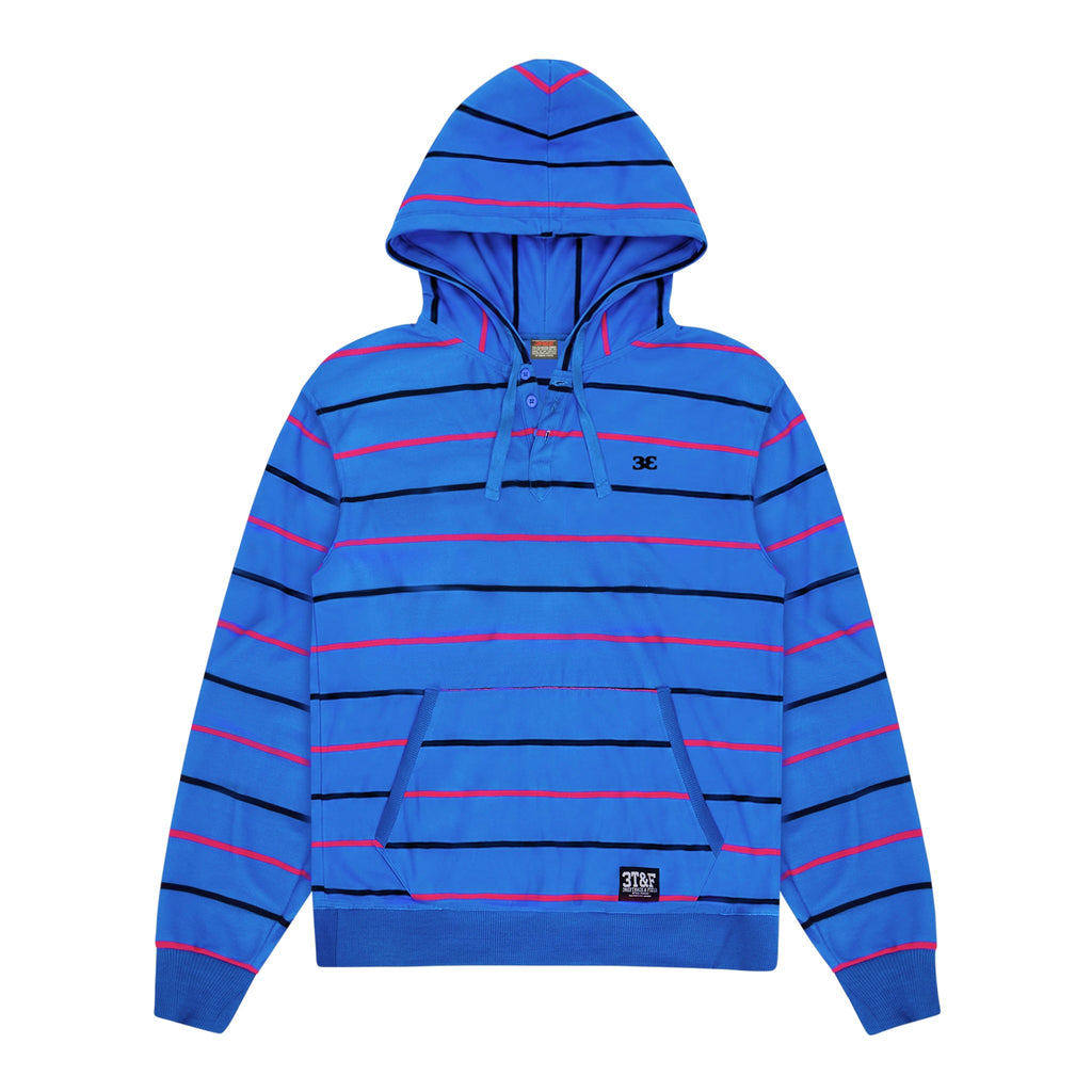 Load image into Gallery viewer, STRIPED POLO HOODIE
