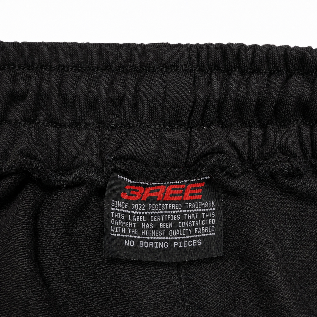 Load image into Gallery viewer, BLACK COTTON SWEATSHORTS
