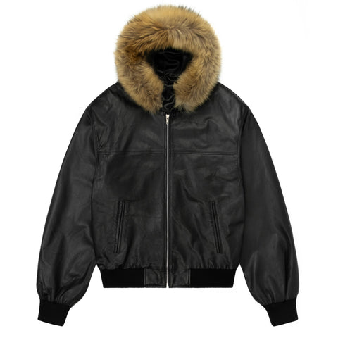 CARTER LEATHER BOMBER