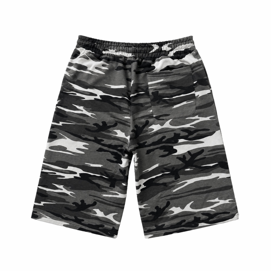 Load image into Gallery viewer, SNOW CAMO SWEATSHORTS
