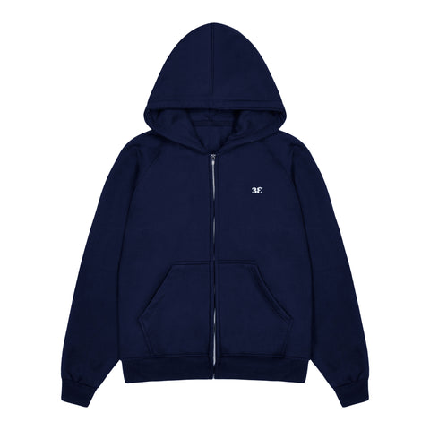 CLASSIC NAVY ZIP HOODIE